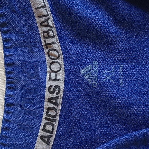 NWOT $140 Adidas Football Prime Knit Jersey XL DQ3453 Blue White - Picture 4 of 16
